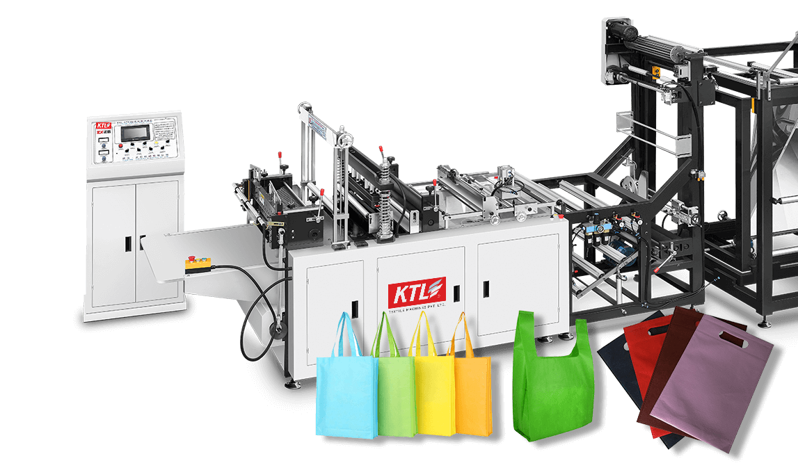 Non Woven Bag Making Machines - KTL Textile Machines - Embroidery Machines Supplier in Surat, India