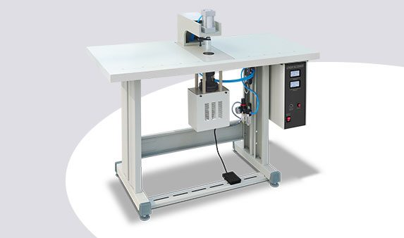 Ultrasonic Single & Double loop handle punch welding machine - KTL Textile Machines - Embroidery Machines Supplier in Surat, India