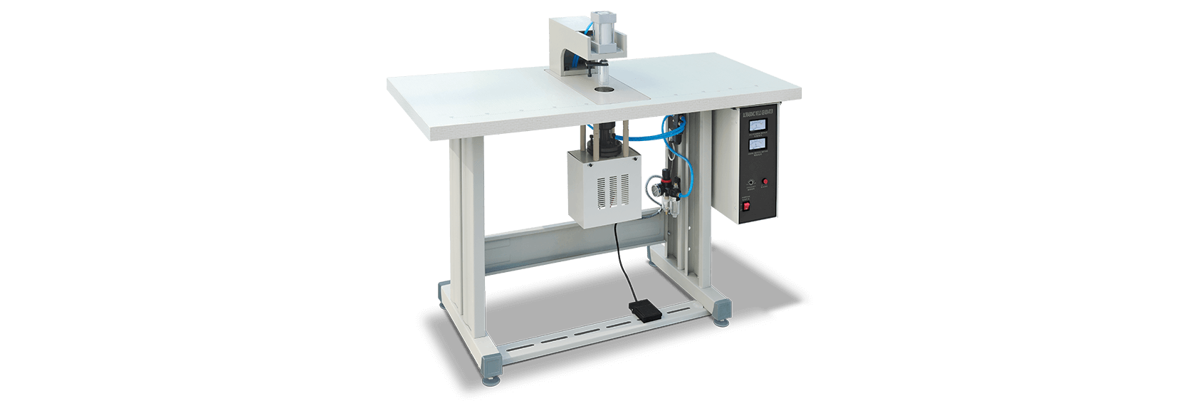 Ultrasonic Single & Double loop handle punch welding machine - KTL Textile Machines - Embroidery Machines Supplier in Surat, India